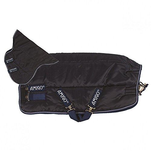 Horseware Stalldecke Amigo Insulator heavy with Hood 350g- navy/white, Groesse:145 von Horseware