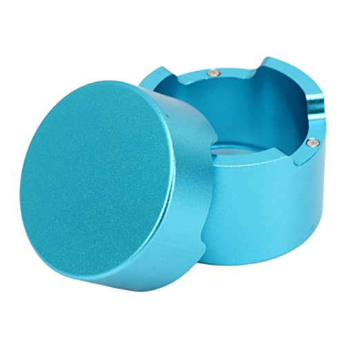 Hosi Pool-Kreidebox, Runder Handlicher Billard-Kreidehalter aus Aluminiumlegierung, Leicht zu Tragen (Blau) von Hosi