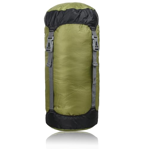 Hosifiy Kompressionssack, 8L 210D-Nylon Kompressions-Packsack für Schlafsack, Camping, Outdoor, Wandern, Rucksackreisen, Reisen (Armeegrün) von Hosifiy