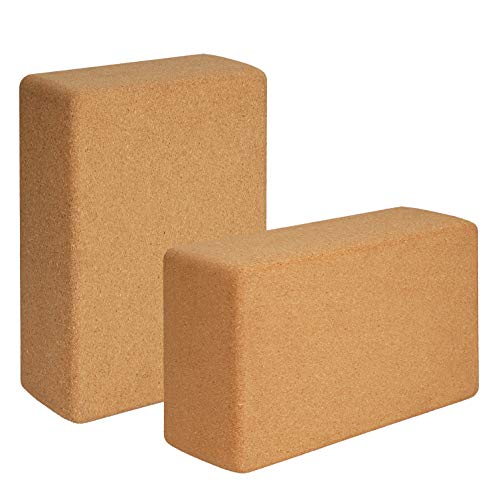 Hossejoy Yoga Block Kork 2er SET Naturkork Yoga Blöcke, Yoga Block Kork Klotz Korkblock Set Yoga Pilates Training Dehnübungen für Anfänger und Fortgeschrittene Hossejoy Yoga Block Kork 2er SET Naturkork Yoga Blöcke, Yoga Block Kork Klotz Korkblock Set Yoga Pilates Training Dehnübungen für Anfänger und Fortgeschrittene von Hossejoy