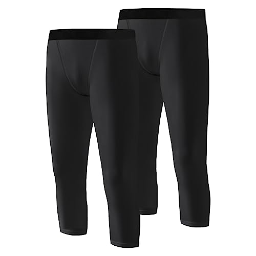 Hotfiary 2 Pack Jugend Jungen Kompression Basisschicht, Kinder 3/4 Länge Basketball Fußball Leggings Strumpfhosen Hose, sportliche Sport Laufen Strumpfhosen Bottoms für 6-14 Jahre, Schnell Trocken Hotfiary 2 Pack Jugend Jungen Kompression Basisschicht, Kinder 3/4 Länge Basketball Fußball Leggings Strumpfhosen Hose, sportliche Sport Laufen Strumpfhosen Bottoms für 6-14 Jahre, Schnell Trocken von Hotfiary