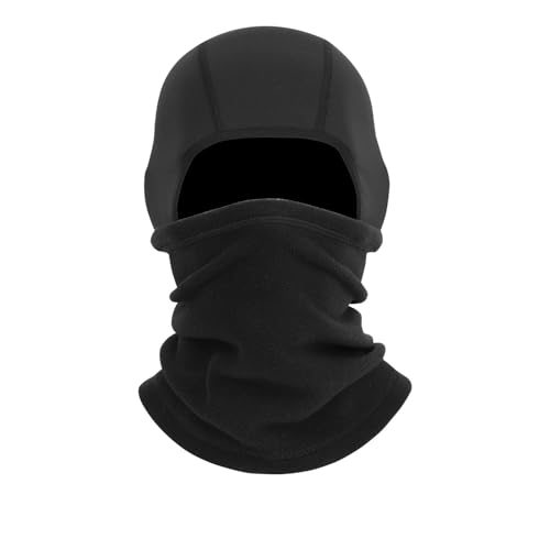 Hotfiary Balaclava Skimaske für Männer Frauen, Thermal Fleece Windproof Radfahren Balaclava Neck Gaiter, leichte Vollgesichtsmaske warme Kopfbedeckung Schal für kaltes Wetter Winter Skifahren Snowboar von Hotfiary