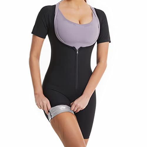 Hotfiary Damen Saunaanzug zur Gewichtsreduktion Bauchkontrolle Sauna Jumpsuit Body Shapewear Taille Trainer Schweiß Abnehmen Bodysuit Hotfiary Damen Saunaanzug zur Gewichtsreduktion Bauchkontrolle Sauna Jumpsuit Body Shapewear Taille Trainer Schweiß Abnehmen Bodysuit von Hotfiary
