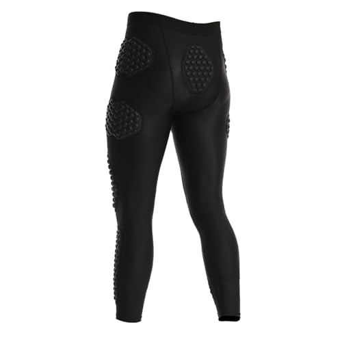 Hotfiary Gepolsterte Fußballhosen für Männer mit 9 Pads für Oberschenkel, Hüfte, Steißbein, Knie und Schienbein Schutz Kompression Unterstützung für Fußball Rugbys Basketball Paintbal Schutzausrüstung Hotfiary Gepolsterte Fußballhosen für Männer mit 9 Pads für Oberschenkel, Hüfte, Steißbein, Knie und Schienbein Schutz Kompression Unterstützung für Fußball Rugbys Basketball Paintbal Schutzausrüstung von Hotfiary