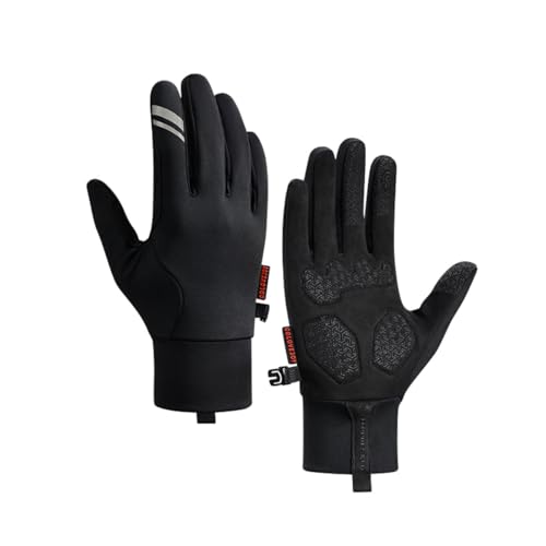 Hotfiary Herren Damen Thermal Skifahren Handschuhe Winddicht Wasserdicht Snowboard Handschuhe Warme Winter Touchscreen Fäustlinge für Erwachsene Laufen Radfahren Ski Motorrad Hund Spaziergang von Hotfiary