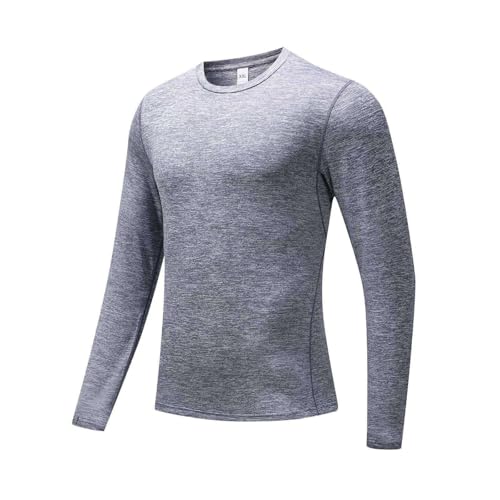 Hotfiary Herren Langarm T-Shirts, Feuchtigkeit Wicking Running Sport Gym T Shirts, UV Sonnenschutz T-Shirt für Workout Wandern Angeln, atmungsaktiv & schnell trocken von Hotfiary