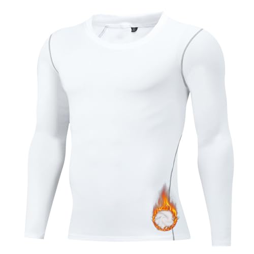 Hotfiary Herren Thermo Langarm Tops, Fleece gefüttert Themal Compression Shirt, Warme Unterwäsche Base Layer für den Winter, Kaltes Wetter Athletic Sports Undershirt für Skifahren Wandern Laufen Hotfiary Herren Thermo Langarm Tops, Fleece gefüttert Themal Compression Shirt, Warme Unterwäsche Base Layer für den Winter, Kaltes Wetter Athletic Sports Undershirt für Skifahren Wandern Laufen von Hotfiary