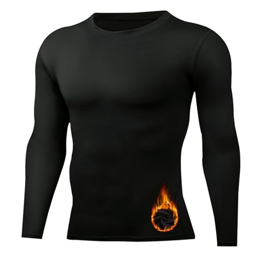 Hotfiary Herren Thermo Langarm Tops, Fleece gefüttert Themal Compression Shirt, Warme Unterwäsche Base Layer für den Winter, Kaltes Wetter Athletic Sports Undershirt für Skifahren Wandern Laufen Hotfiary Herren Thermo Langarm Tops, Fleece gefüttert Themal Compression Shirt, Warme Unterwäsche Base Layer für den Winter, Kaltes Wetter Athletic Sports Undershirt für Skifahren Wandern Laufen von Hotfiary