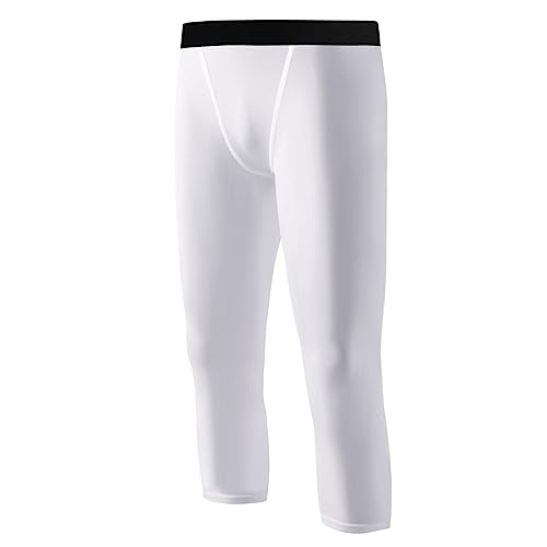 Hotfiary Jugend Jungen 3/4 Kompression Leggings Basketball Hosen Sport Running Tights Athletic Baselayer Quick Dry 6-15 Jahre von Hotfiary