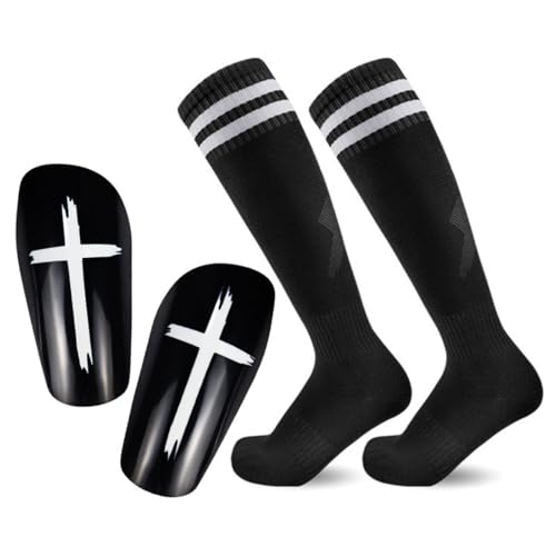 Hotfiary Jugend Kinder Fußball Schienbeinschoner mit langen Fußball-Socken, Kind Wade schützende Ausrüstung Fußball Ausrüstung für 4-15 Jahre Jungen Mädchen Kleinkind Teenager, Erwachsene Männer Fraue Hotfiary Jugend Kinder Fußball Schienbeinschoner mit langen Fußball-Socken, Kind Wade schützende Ausrüstung Fußball Ausrüstung für 4-15 Jahre Jungen Mädchen Kleinkind Teenager, Erwachsene Männer Fraue von Hotfiary