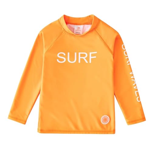 Hotfiary Jungen Mädchen lange Ärmel Rash Vest, Kinder Sonnenschutz Rash Guard Swimwear Shirt mit Letter Print, UPF 50+ Quick Dry Swim Shirt, Kleinkind Jugend Schwimmen Surfen Top Outdoor Sport 3-12 Ja Hotfiary Jungen Mädchen lange Ärmel Rash Vest, Kinder Sonnenschutz Rash Guard Swimwear Shirt mit Letter Print, UPF 50+ Quick Dry Swim Shirt, Kleinkind Jugend Schwimmen Surfen Top Outdoor Sport 3-12 Ja von Hotfiary