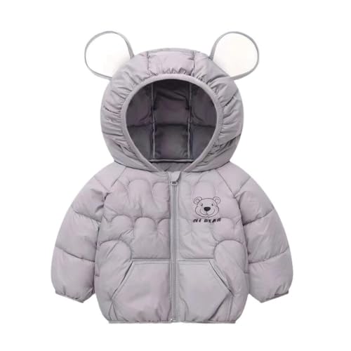 Hotfiary Kinder Junge Dowm Jacken Kleinkind Einzigartige Warme Jacke Baby Winter Cartoon Puffer Jacke Kinder Niedliche Oberbekleidung Unisex Kapuze Gepolsterte Outfits Thermokleidung für 2-7T von Hotfiary