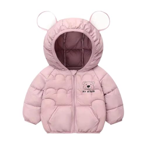 Hotfiary Kinder Mädchen Daunenjacken Kleinkind Thermomäntel Baby Puffer Oberbekleidung Leichte Jacke mit Kaltes Wetter Warme Kapuzenkleidung für den Winter 2-7T von Hotfiary