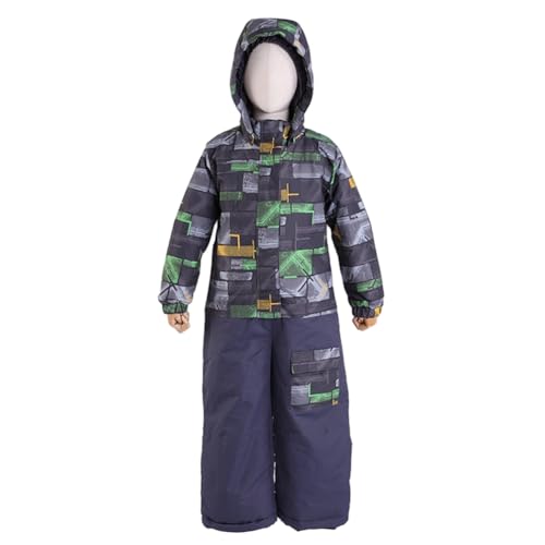 Hotfiary Kinder Mädchen Jungen Schneeanzüge für Skigebiet Kleinkind wasserdichte Overalls Isolierte Winter Overalls Skianzug für 9M-7T von Hotfiary