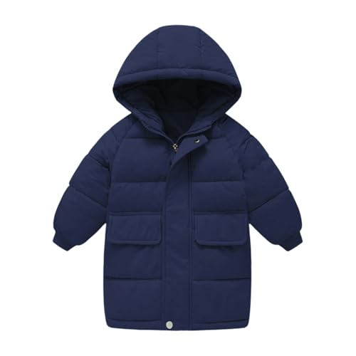 Hotfiary Kinder Oberbekleidung und Mäntel Kleinkinder Daunenjacken Mädchen Jungen Gepolsterte Kleidung Lange Warme Winddichte Winteroutfits 3-12J von Hotfiary