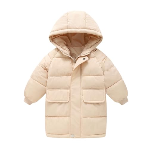 Hotfiary Kinder Oberbekleidung und Mäntel Kleinkinder Daunenjacken Mädchen Jungen Gepolsterte Kleidung Lange Warme Winddichte Winteroutfits 3-12J von Hotfiary