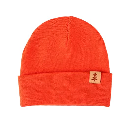 Hotfiary Kleinkind Baby Beanie Hut, Unisex Kinder weich gestrickt Wintermütze, warme Kabel Strickmütze für Jungen Mädchen, Kinder Feste Farben Cuffed Caps für 1 2 3 4 Jahre von Hotfiary