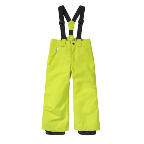 Hotfiary Kleinkind Kinder Schneehose, Junge Mädchen Schnee Lätzchen Skihose, Schneefest Kinder gepolsterte Hose, isoliert Winter Schnee Overalls Schneeanzug Wasserdicht Regenhose mit Reißverschlusstas von Hotfiary