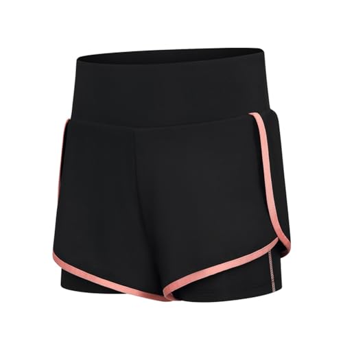 Hotfiary Mädchen 2 in 1 Shorts mit Innenfutter, Sommer Laufshorts, Teens Kinder Fußball Volleyball Radfahren Athletic Shorts, Active Biker Shorts, Schule PE Sport Tennis Shorts von Hotfiary