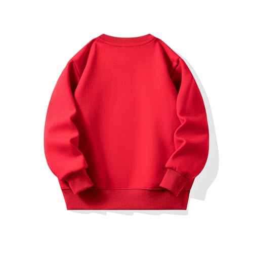 Hotfiary Mädchen Sweatershirt Kleinkind Einfarbig Pullover Kinder Jungen Langarm Baumwollhemden Weiche Tunika Tops mit gepolsterter Warmer Herbstkleidung 2-9T von Hotfiary