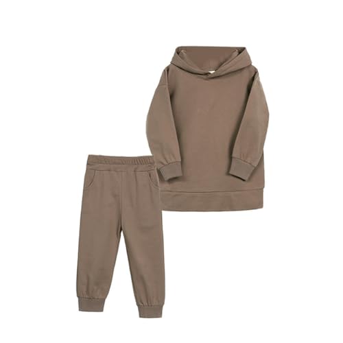 Hotfiary Unisex Mädchen Jungen Overall Sweatshirt Kinder Hoodies Hosen Set Langarm Herbst Kleidung Kleinkind Pullover Top Jogginghose Baby Warm Herbst Outfits 12M-7T von Hotfiary