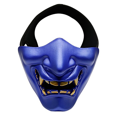 Devil Smile Schlachtfeld Wächter Prajna Maske Airsoft Paintball Halbes Gesicht Schützen Maske für Halloween Party Devil Smile Schlachtfeld Wächter Prajna Maske Airsoft Paintball Halbes Gesicht Schützen Maske für Halloween Party von Hotour