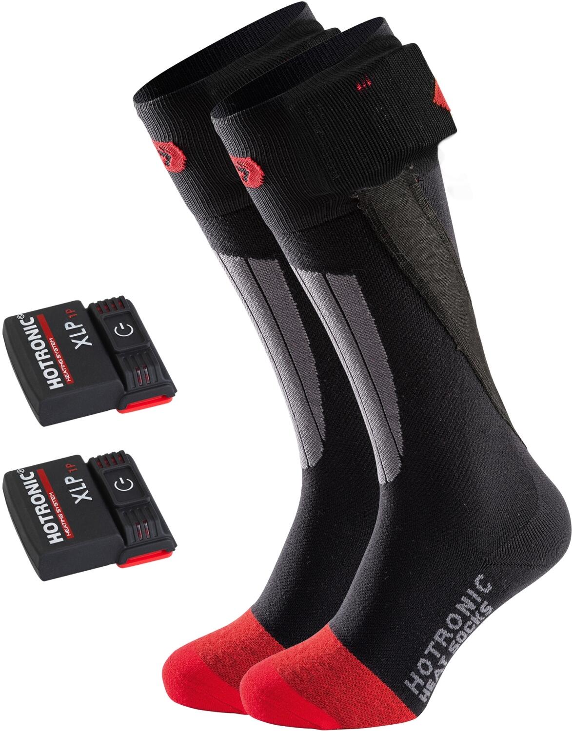 Hotronic Heat Socks Set XLP 1P Classic Comfort (35.0 - 38.0, anthrazit/rot) von Hotronic