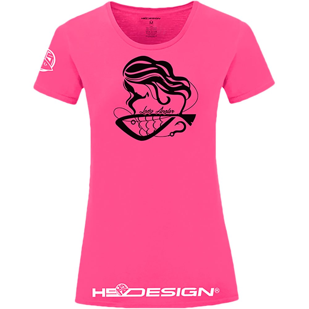Hotspot Design Angler Short Sleeve T-shirt Rosa M Frau von Hotspot Design