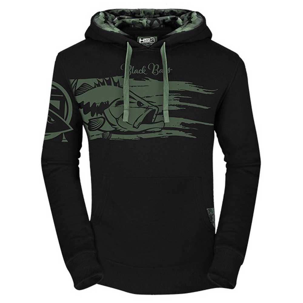 Hotspot Design Black Bass Sweatshirt Schwarz 2XL Mann von Hotspot Design