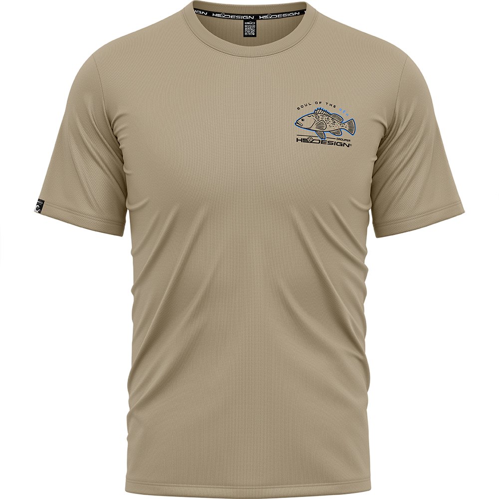 Hotspot Design Grouper Short Sleeve T-shirt Beige 3XL Mann von Hotspot Design