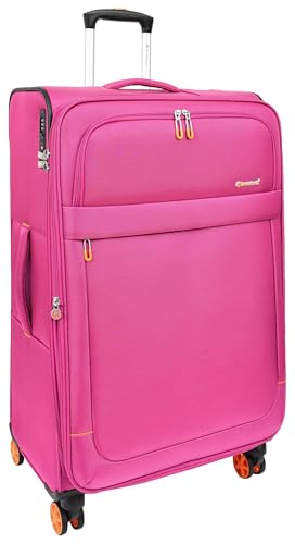 House Of Leather Quito Koffer mit 8 Rädern, erweiterbar, Schwarz / Grün / Rosa, rose, L, Gepäck House Of Leather Quito Koffer mit 8 Rädern, erweiterbar, Schwarz / Grün / Rosa, rose, L, Gepäck von House of Leather