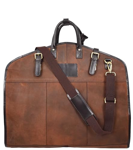 Luxus-Leder-Anzugtasche Slimline Reise Kleidertasche Keswich Braun Vintage, Brauner Vintage-Stil, L, Reise-Kleidertasche Luxus-Leder-Anzugtasche Slimline Reise Kleidertasche Keswich Braun Vintage, Brauner Vintage-Stil, L, Reise-Kleidertasche von House of Leather