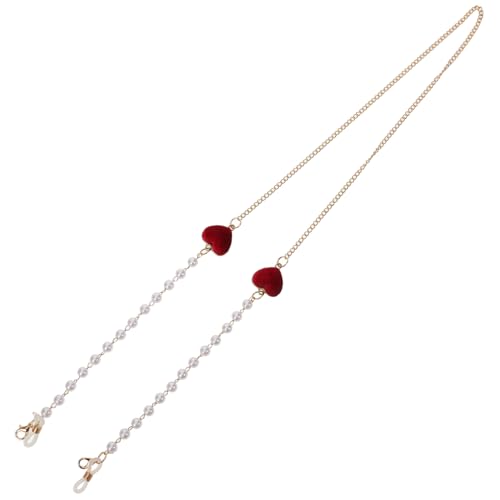 Housoutil Brillenkette brillenband brillenhalter Brillenanhänger brillenkordel für Brillen Choker-Halsketten Brillenständer Brillenbänder für Damen Brillenbügel um den Hals Metall von Housoutil