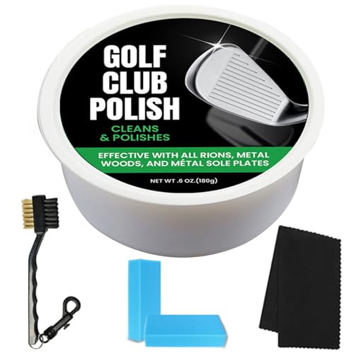 HoveeLuty Golfschläger-Reinigungsset, Golfschläger-Reiniger-Entferner mit Golfbürsten-Reinigungswerkzeugen, Golfgriff-Reiniger für Metall, Zink-Politur, Schläger-Peeling, Golfgriff- HoveeLuty Golfschläger-Reinigungsset, Golfschläger-Reiniger-Entferner mit Golfbürsten-Reinigungswerkzeugen, Golfgriff-Reiniger für Metall, Zink-Politur, Schläger-Peeling, Golfgriff- von HoveeLuty