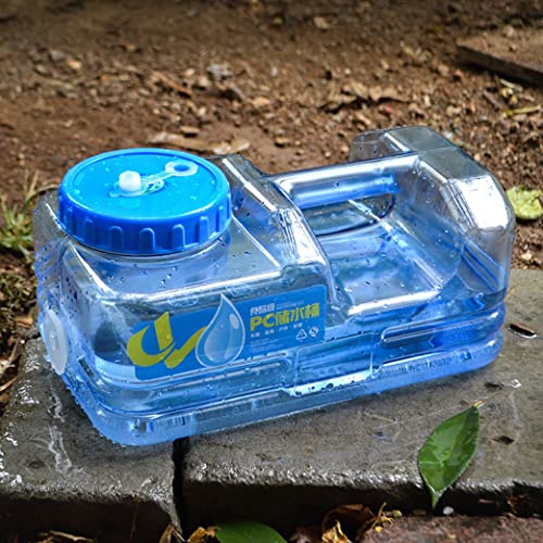 HoveeLuty Wasserbehälter mit Wasserhahn im Freien Wassertank Camping Wanderwasser Eimer mit Hahn tragbarem Wasserkanister 5L von HoveeLuty