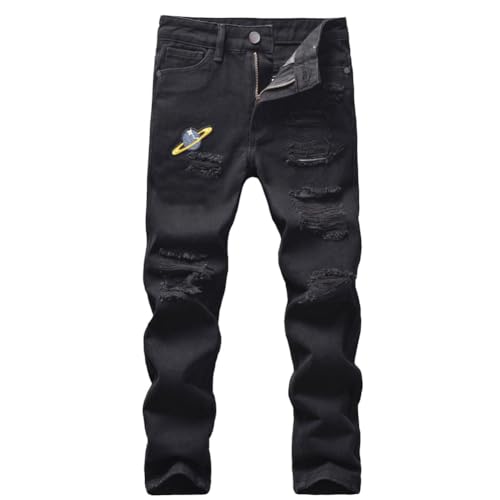 Hovershoes Jungen Denim Jeans Skinny Fit Zerrissen Destroyed Distressed Fashion Kinder Jeanshose Lässige gerade Bootcut Hose Hosen für 5-13 Jährige Hovershoes Jungen Denim Jeans Skinny Fit Zerrissen Destroyed Distressed Fashion Kinder Jeanshose Lässige gerade Bootcut Hose Hosen für 5-13 Jährige von Hovershoes