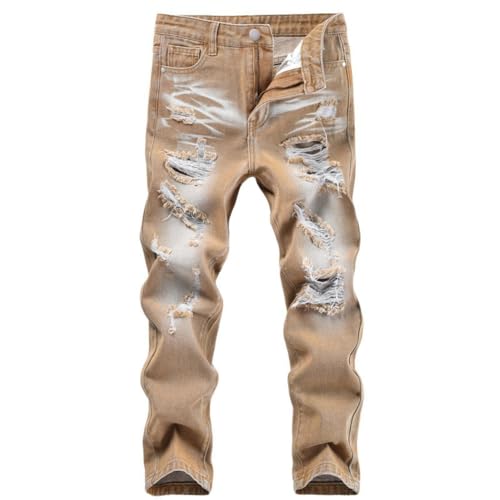 Hovershoes Jungen Jeans Kinder Jeanshose Lässige Slim Fit Jeans für Kinder, Zerrissene Stretch Skinny Jeans Hose Alter 5-14 Jahre Hovershoes Jungen Jeans Kinder Jeanshose Lässige Slim Fit Jeans für Kinder, Zerrissene Stretch Skinny Jeans Hose Alter 5-14 Jahre von Hovershoes