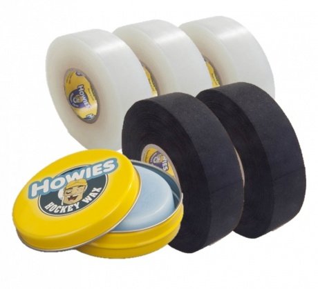 2X Schlägertape Profi Cloth 24mm Black, 3X Shine Tape, 1x Hockey Wachs 2X Schlägertape Profi Cloth 24mm Black, 3X Shine Tape, 1x Hockey Wachs von Howies