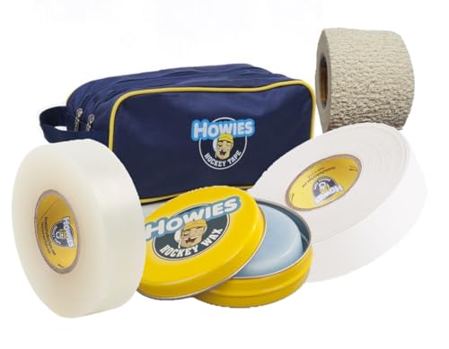 Howies Tape Set mit Wachs, Griptape Tasche, Stutzentape und Schlägertape weiß von Howies