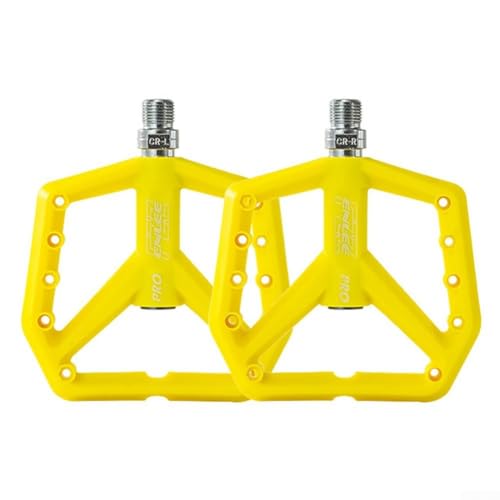 Verbessern Sie Ihren Fahrkomfort, rutschfestes Nylon-Pedal für verbesserte Leistung (gelb) von HpLive