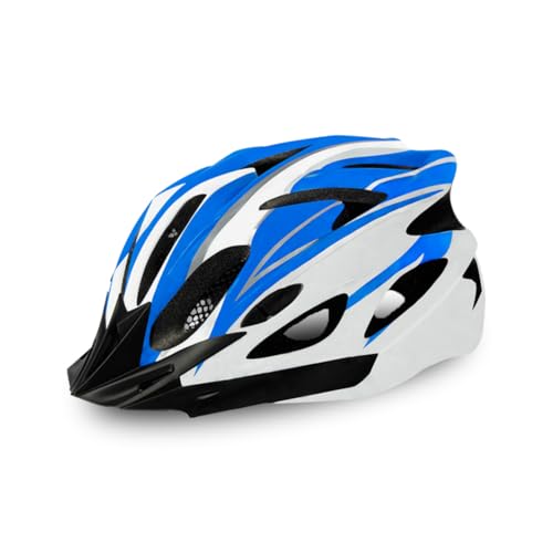 1pc Fahrradhelm Helm Helm Einstellbarer Zyklus -Helm für Erwachsene für Outdoor -Sporthelm (blau und weiß) Helm von Hperu