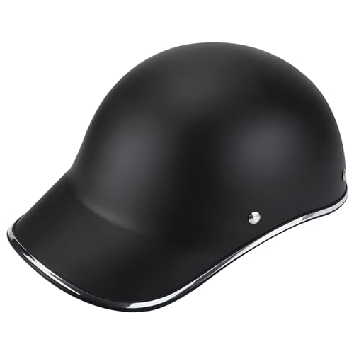 Baseball -Helme Baseballhelm, wasserdichte Plastikradhelm, Sicherheitsradhelm, tragbarer Fahrradhelm mit verstellbarem Riemen für Erwachsene Männer Frauen, Schwarz von Hperu