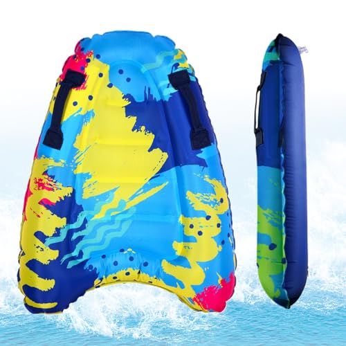 Hperu Body Boards für Strandkinder, aufblasbare Body Boards mit 2 Griffen Graffiti Faltbares Strandbodyboard Leichtes tragbares Sommerschwimmen schwimmendes Surfbrett Hperu Body Boards für Strandkinder, aufblasbare Body Boards mit 2 Griffen Graffiti Faltbares Strandbodyboard Leichtes tragbares Sommerschwimmen schwimmendes Surfbrett von Hperu