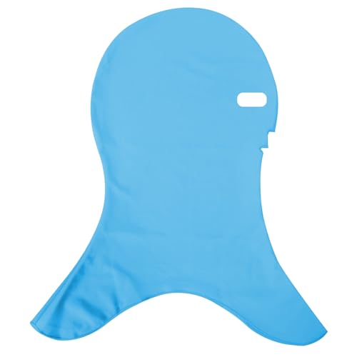 Hperu Facekini, Schwimmmütze Elastizität Weiches Sonnenschutz Fackini Maske atmungsaktive Anti-Sting Flexible Leichtes 4-Loch-Sonnenschutzmaske zum Laufen, Radfahren, Angeln (blau) von Hperu