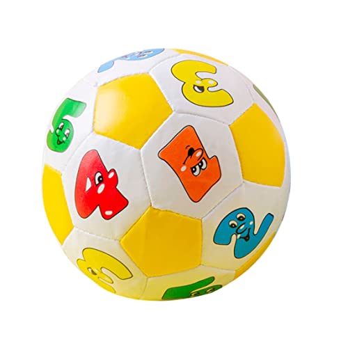 Hperu Mini Soft Ball Spielzeug für Kinder Bildungsspielzeug Baby Lernfarben Nummer Gummistugel Fußballball von Hperu