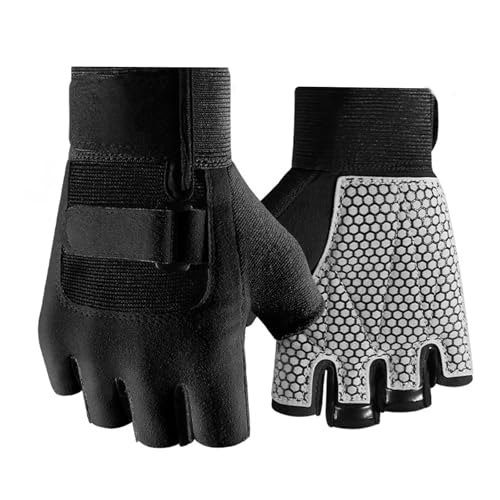 Hrtyvhin 1 Paar Gym Handschuhe Gewichtheben Fäustlinge Outdoor Sport Handschuhe Atmungsaktive Handschuhe Für Gewichtheben von Hrtyvhin