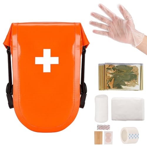 Hrtyvhin Survival-Set für Radfahren, Auto, Reisen, Wandern, Camping, Laufen, Sport, praktisch, kleine Notfälle, Medizin, kleines erstes Set von Hrtyvhin