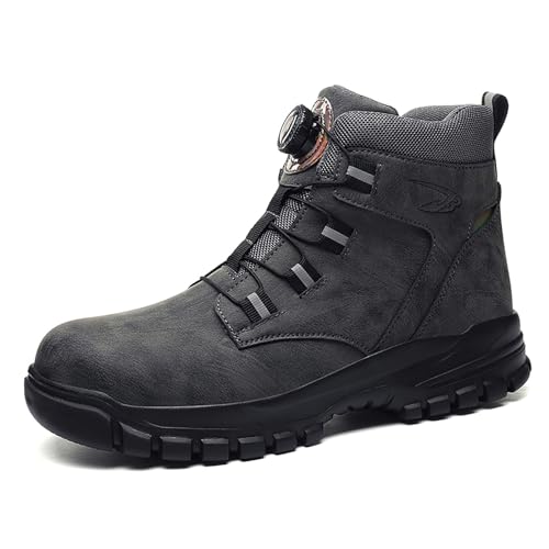 Hsternexy Barfuss-Winterschuhe-Herren, Winterstiefel Für Herren Trekkingschuhe Herren Stiefeletten Bequem Boots Leicht Wanderschuhe Winterschuhe Gefüttert Schneestiefel Barfussschuhe rutschfest von Hsternexy