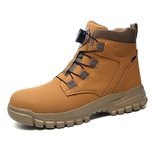 Hsternexy Gefütterte-Sneaker-Herren, Winterstiefel Für Herren Trekkingschuhe Herren Stiefeletten Bequem Boots Leicht Wanderschuhe Winterschuhe Gefüttert Schneestiefel Barfussschuhe rutschfest von Hsternexy