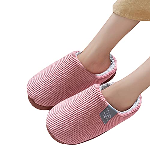 Hsternexy Herren-Hausschuhe-44-Waschbar, Hausschuhe Damen Winter Plüsch Flauschige Pantoletten Bequeme Unisex Flache Slippers rutschfeste Filzpantoffeln Outdoor/Indoor Warm Gefüttert Hausschuhe von Hsternexy